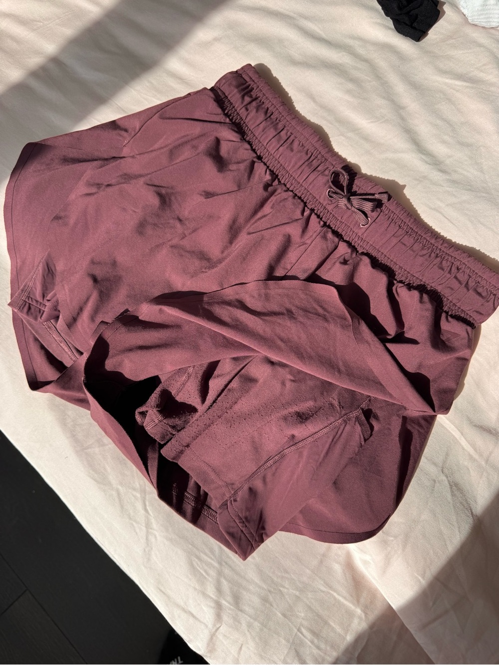 Gymshark Women's Athletic Shorts in Deep Mauve